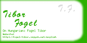 tibor fogel business card